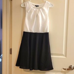 Express Black and White Sleeveless Dress